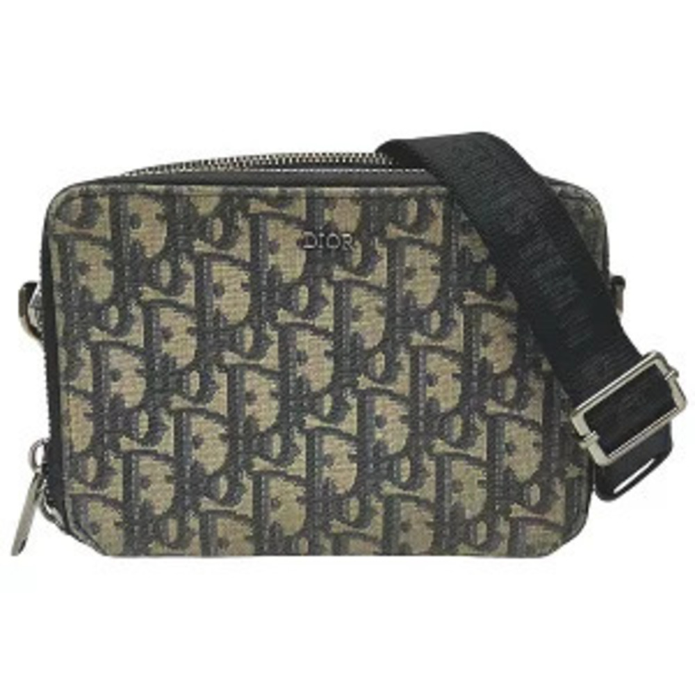 Christian Dior Oblique Jacquard Pouch Clutch Bag Shoulder